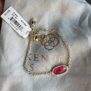 Kendra Scott Elaina Gold Adjustable Chain Bracelet In Azalea Illusion